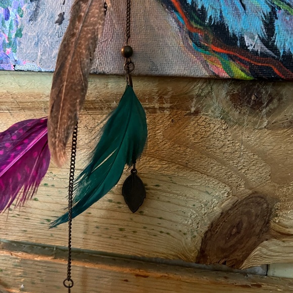 Jewelry - Colorful Feather earrings
